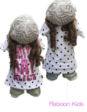 画像1: 今年はドット！【RAYALICE rayalice  レイアリス】　スパンコールＡラインＴシャツ　 キッズ　KIDS 　半袖　100cm 110cm 120cm 130cm 140cm 150cm 160cm