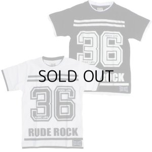 画像1: 子供服　男の子　ルードロック　半袖【RUDE ROCKルードロック】ナンバー３６ロゴラインＴｅｅ