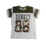子供服　ベビー　男の子　女の子　Tシャツ　【Donkey Jossy】　迷彩メッシュロゴDONKEY Tシャツ