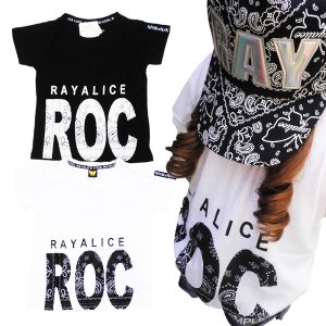 画像1: ＊子供服　女の子　Tシャツ　【RAYALICE rayalice レイアリス】　バンダナ柄ロゴPt-T