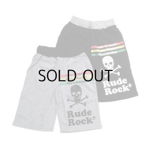 画像1: 子供服　男の子　パンツ【RUDE ROCK-ルードロック-】ドクロロゴＰＴ-ハーフパンツ