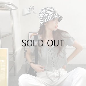 画像1: ＊子供服　女の子 レディース【海外ブランド】編み上げTee