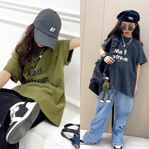 画像1: ＊子供服　女の子 男の子【海外ブランド】ユーズド加工Tee