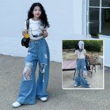 ＊子供服　女の子【海外ブランド】レースデニム
