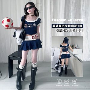 画像1: ＊子供服　女の子【海外ブランド】ネイビーミニセット