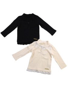 画像1: 【メール便対応】【ＭＩＬＫＩＳＳ　ミルキス】ミルキスハイネックTシャツ　ロングＴシャツ　KIDS キッズ　110cm 120cm 130cm 140cm 150cm 160cm (1)